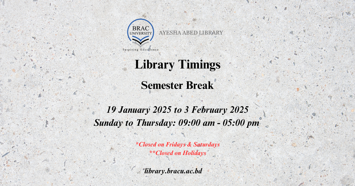 Library Timings 